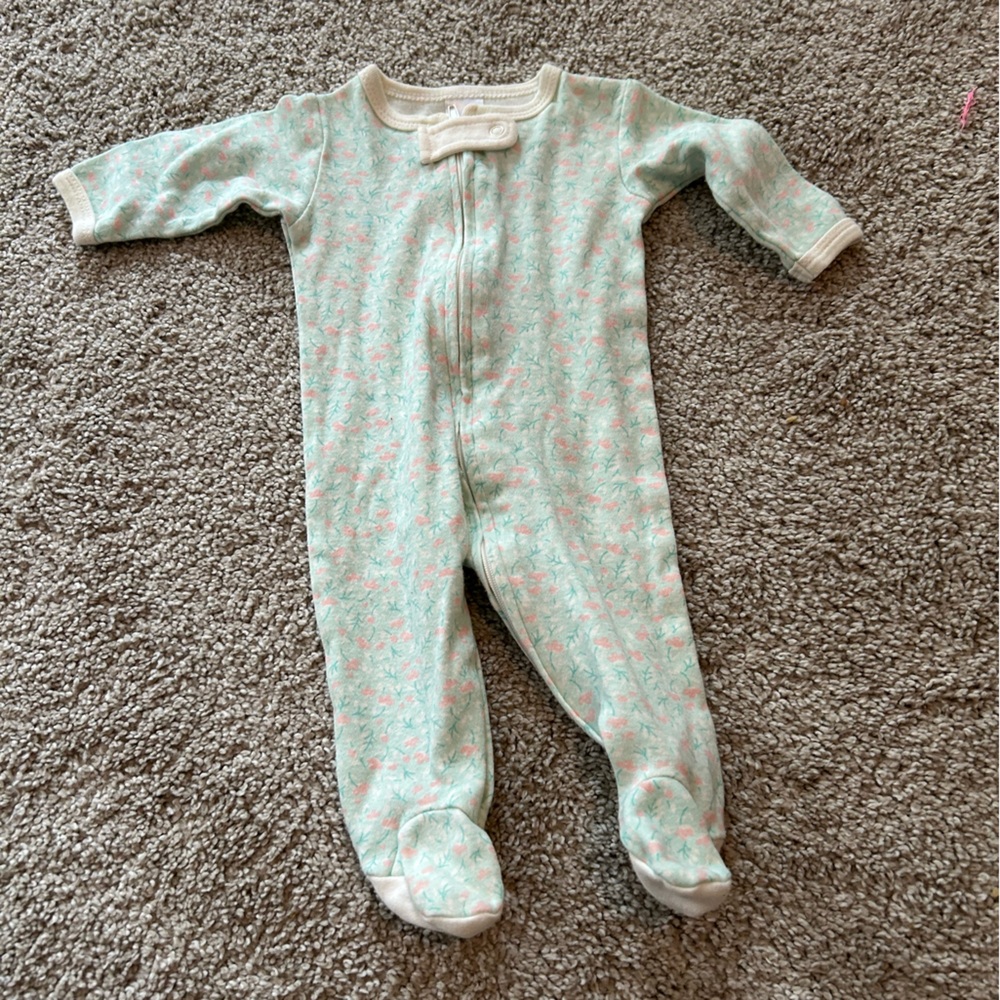 The Peanut Shell 0-3 Month Floral Sleeper